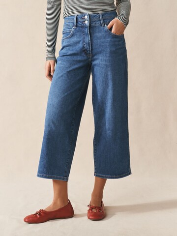 Wide leg Jeans de la Next pe albastru: față