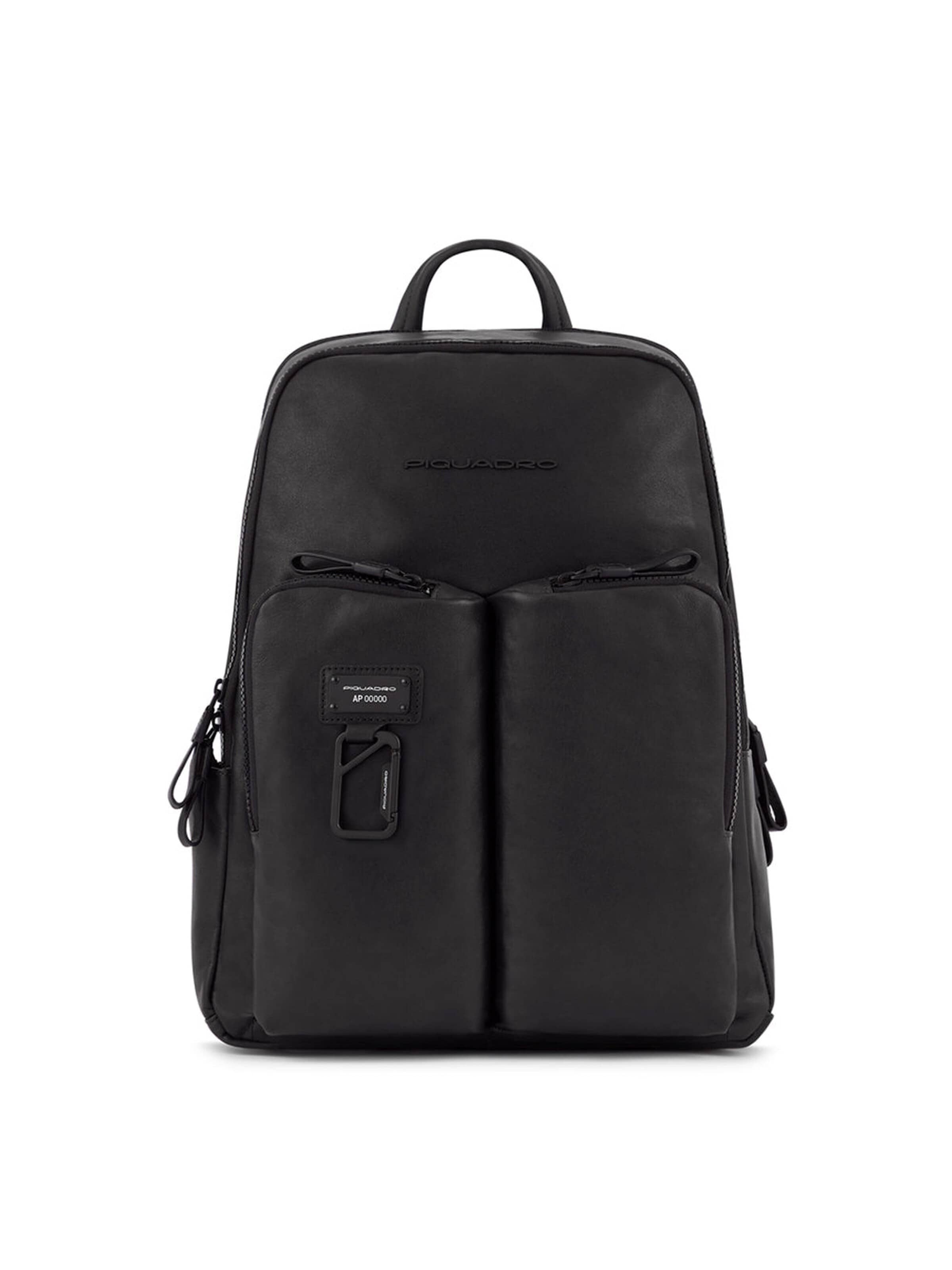 Piquadro Rucksack‌‌ in Schwarz: Vorderseite