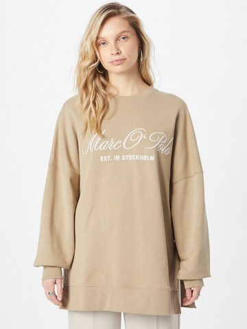 Marc O'Polo - Sweatshirt em castanho: frente