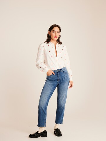ICHI Blouse 'IH SANAZ' in Wit