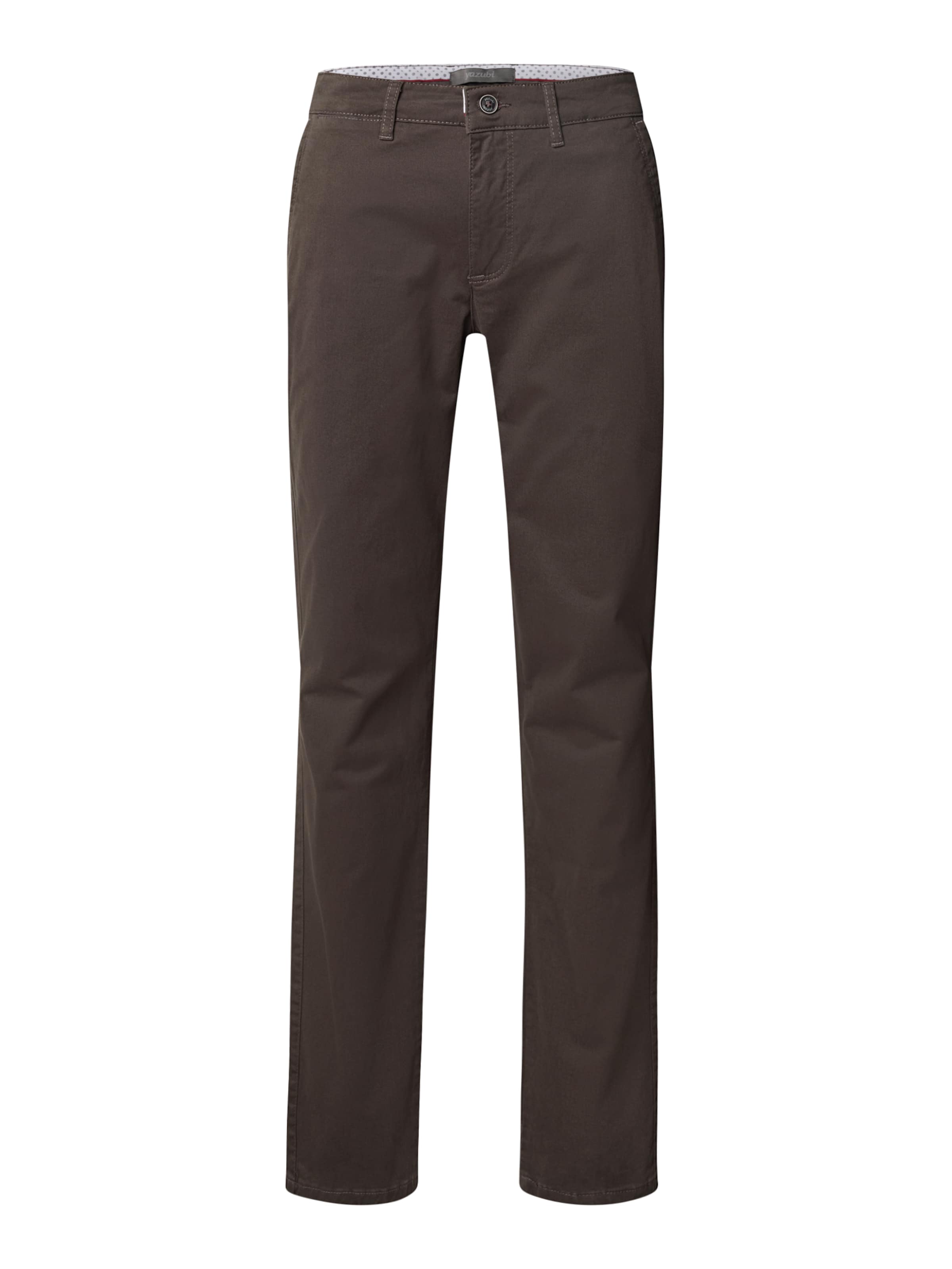 yazubi Slim fit Chino Pants 'Kyle' in Brown: front