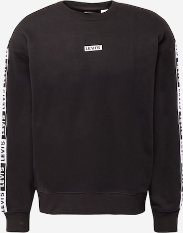 Sweat-shirt 'Relaxd Graphic Crew' LEVI'S ® en noir : devant