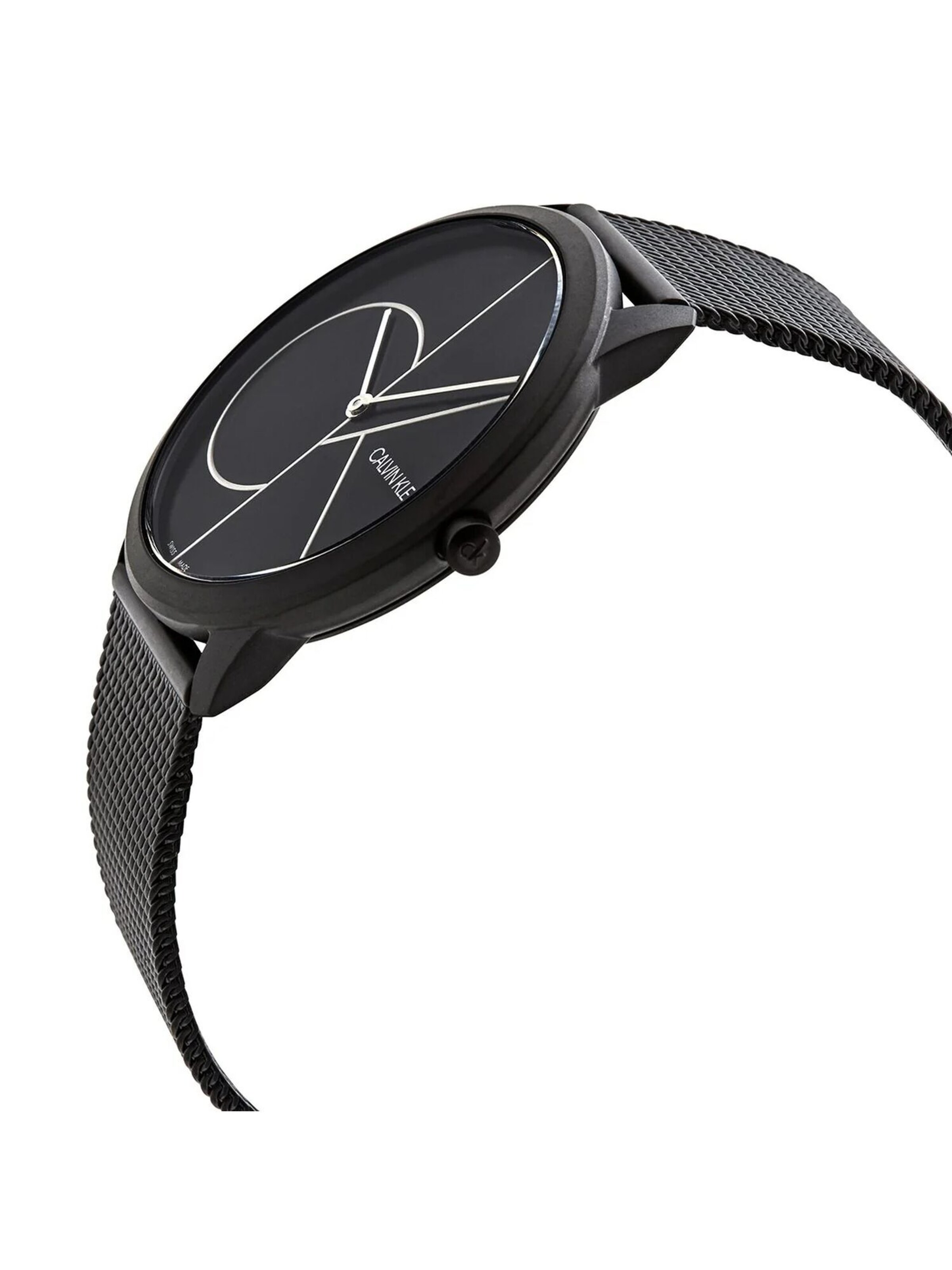 Calvin Klein - Uhren Quarzuhr K3M5T451 Swiss Made in Schwarz