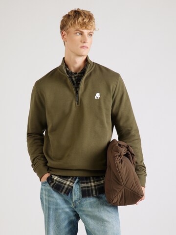 zaļš Karl Lagerfeld Sportisks džemperis: no priekšpuses