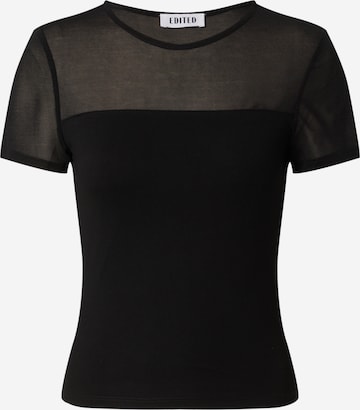 EDITED Μπλουζάκι 'Felizitas' σε μαύρο: μπροστά