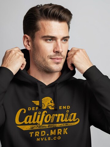 Neverless Sweatshirt 'California Skull' in Black