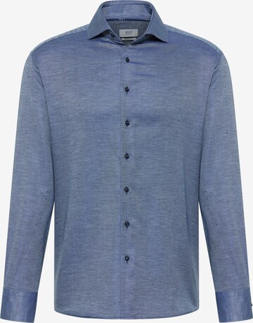 ETERNA Comfort fit Button Up Shirt in Blue: front