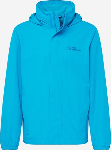 JACK WOLFSKIN Outdoorjas 'STORMY POINT' in Blauw: voorkant