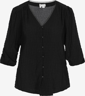 Chemisier Usha en noir : devant