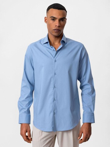 Antioch Regular fit Overhemd in Blauw: voorkant