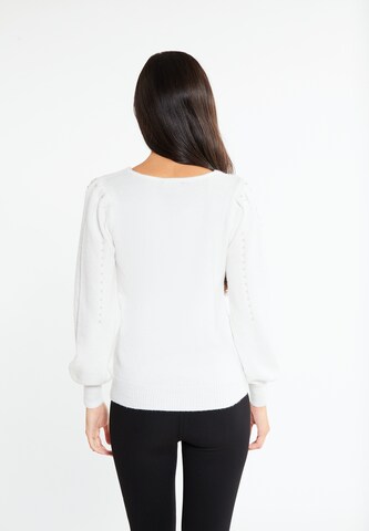 faina - Pullover em branco