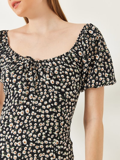 Abito estivo Bianco Lucci di colore marrone / verde chiaro / nero / bianco, Visualizzazione prodotti