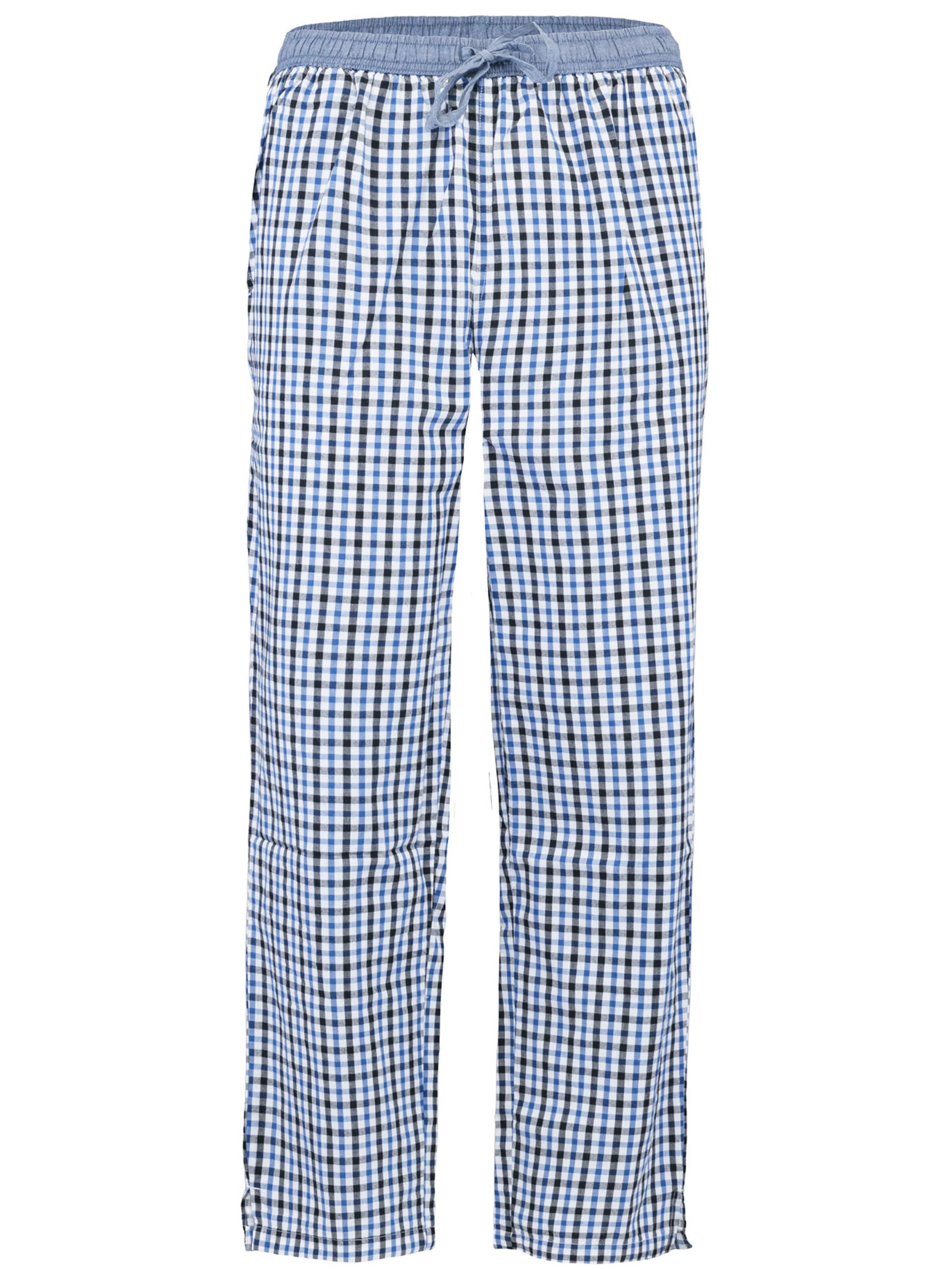 Pantalon de pyjama ' Olden Glory ' Luca David en bleu : devant