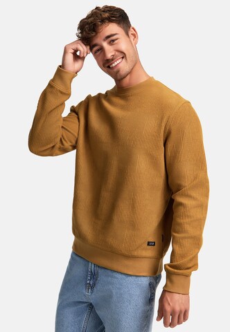 INDICODE JEANS Sweatshirt ' Jago ' in Brown