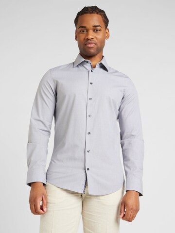 SEIDENSTICKER Slim fit Business Shirt in Grey: front