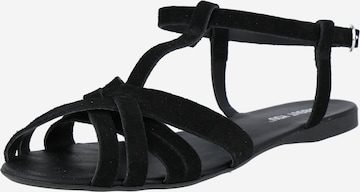 ABOUT YOU Strap sandal 'Sude' in Black: front