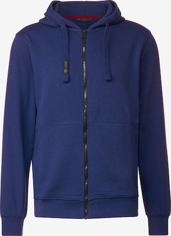 Street One MEN Sweatjacke in Blau: predná strana