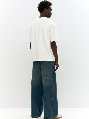 Pull&Bear Baggy Džínsy - Modrá