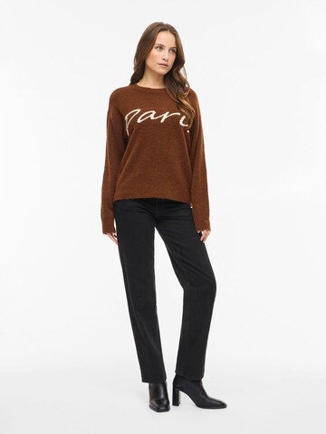 VILA Sweater 'VILuna' in Brown
