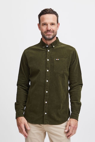 FQ1924 Regular fit Button Up Shirt 'Steven' in Green: front