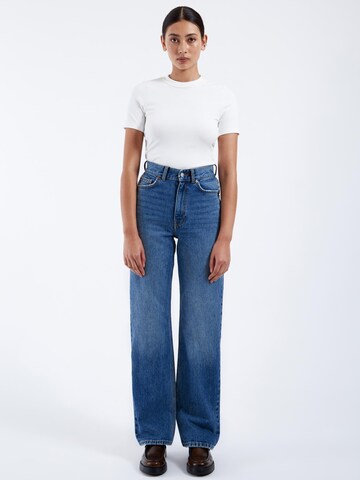 Dr. Denim Regular Jeans 'Echo High Straight' in Blauw
