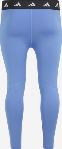 ADIDAS PERFORMANCE - Skinny Calças de desporto 'Techfit' em azul