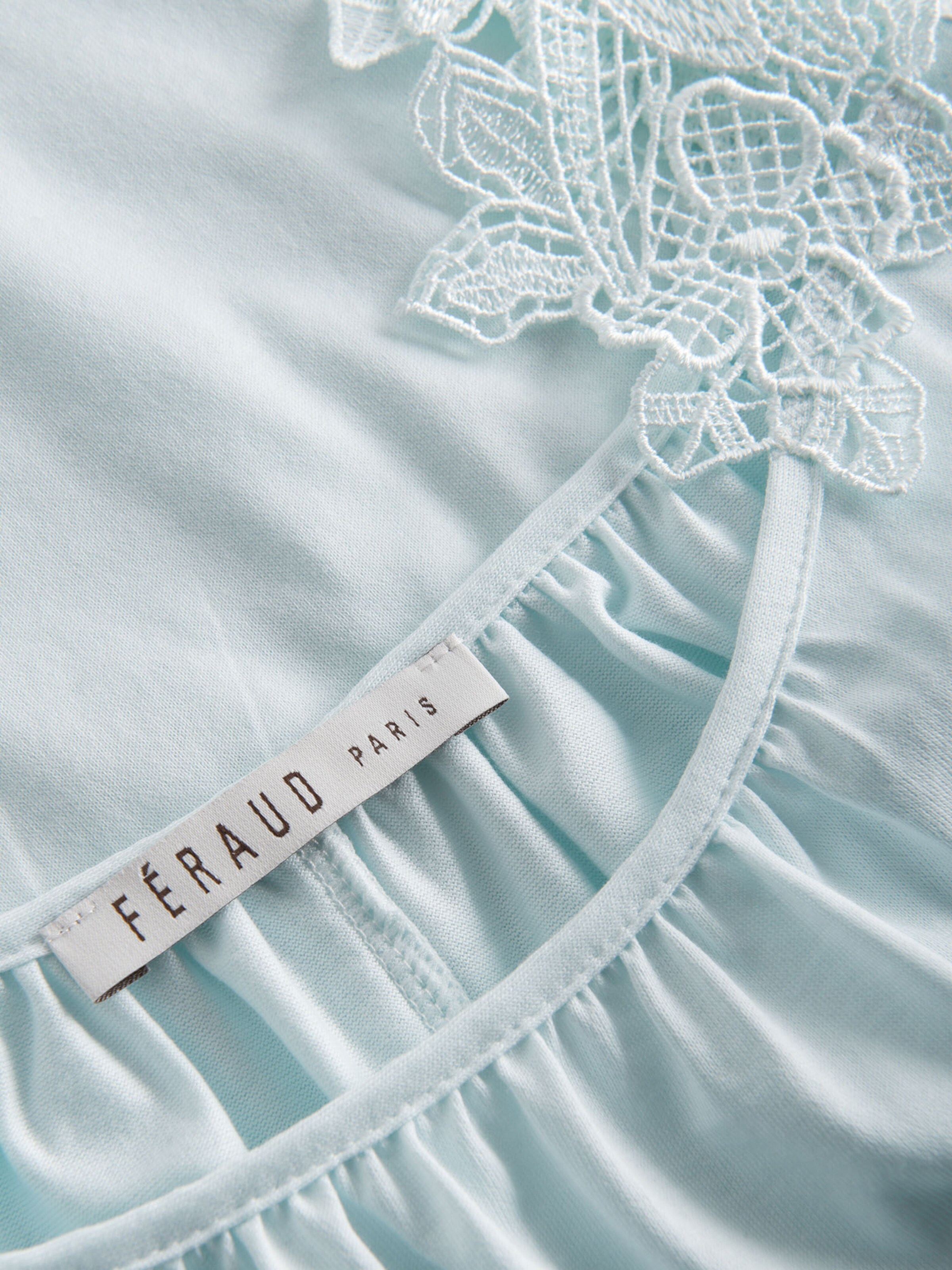 FÉRAUD PARIS Nightgown ' Wellensaum ' in Blue