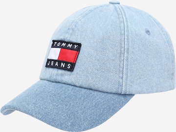 Tommy Jeans Шапка с козирка в синьо: отпред