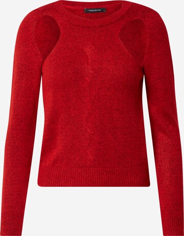 Trendyol Sweter w kolorze czerwony: przód