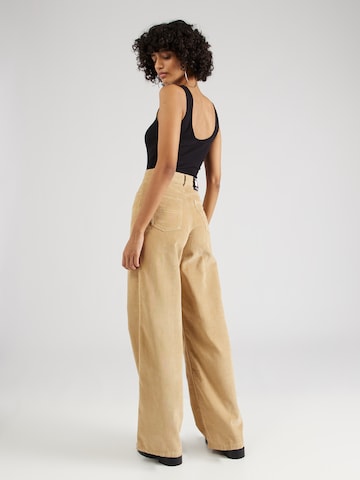 Tommy Jeans Wide leg Παντελόνι σε μπεζ