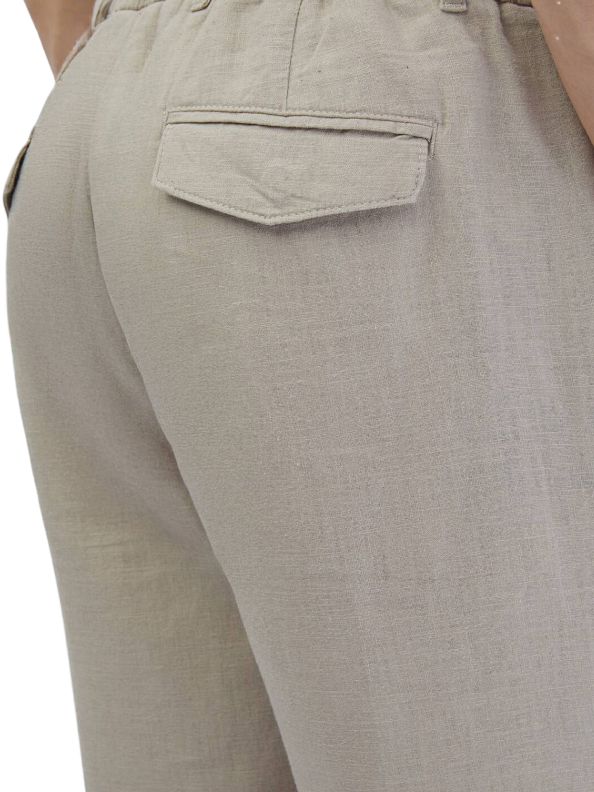 Ramsey Regular Pleat-Front Pants in Beige