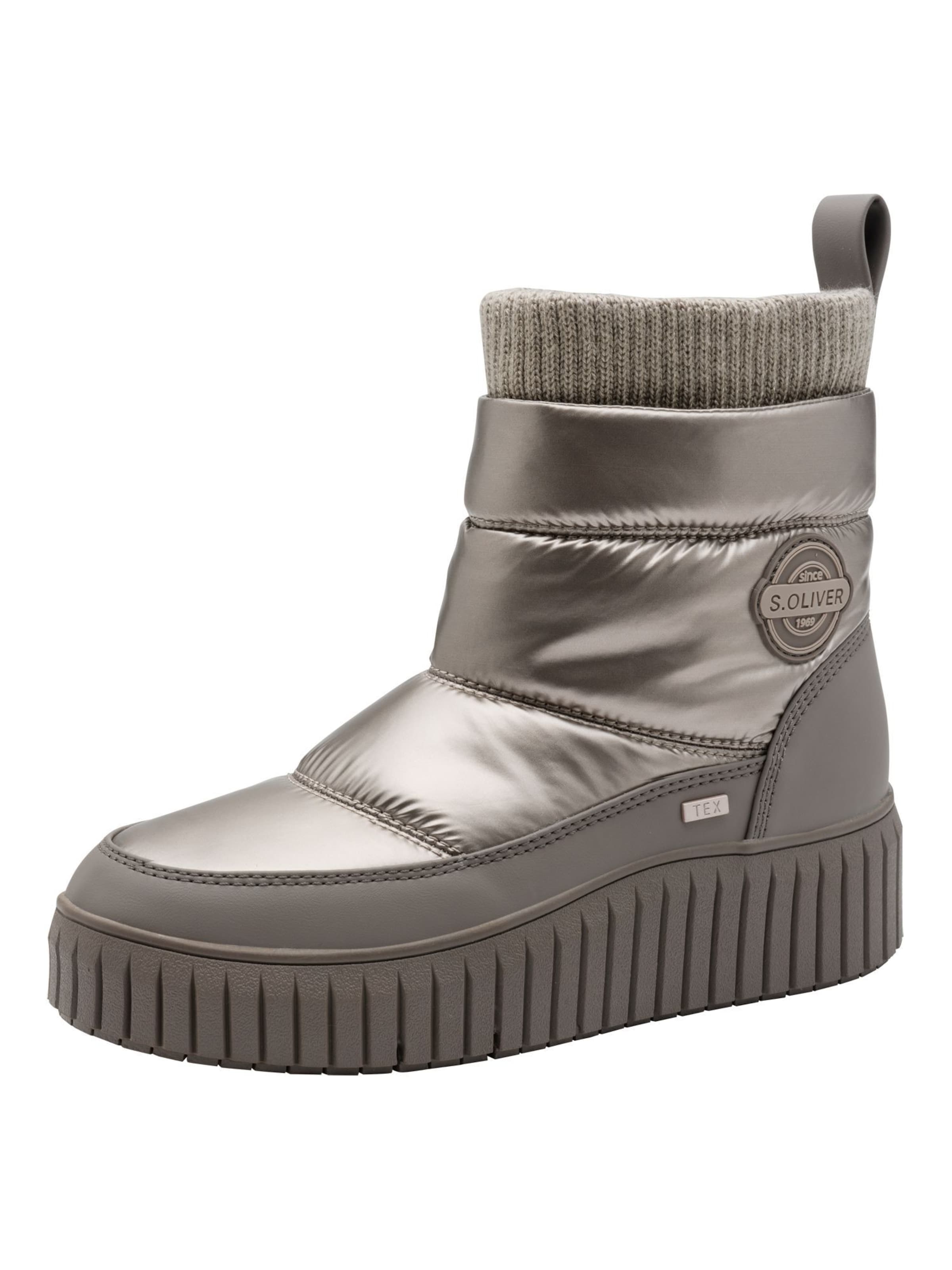 s.Oliver Snow Boots in Bronze: front