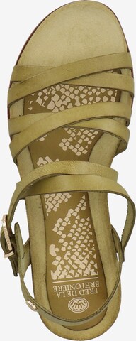 Fred de la BretoniÈre Sandalen met riem in Groen