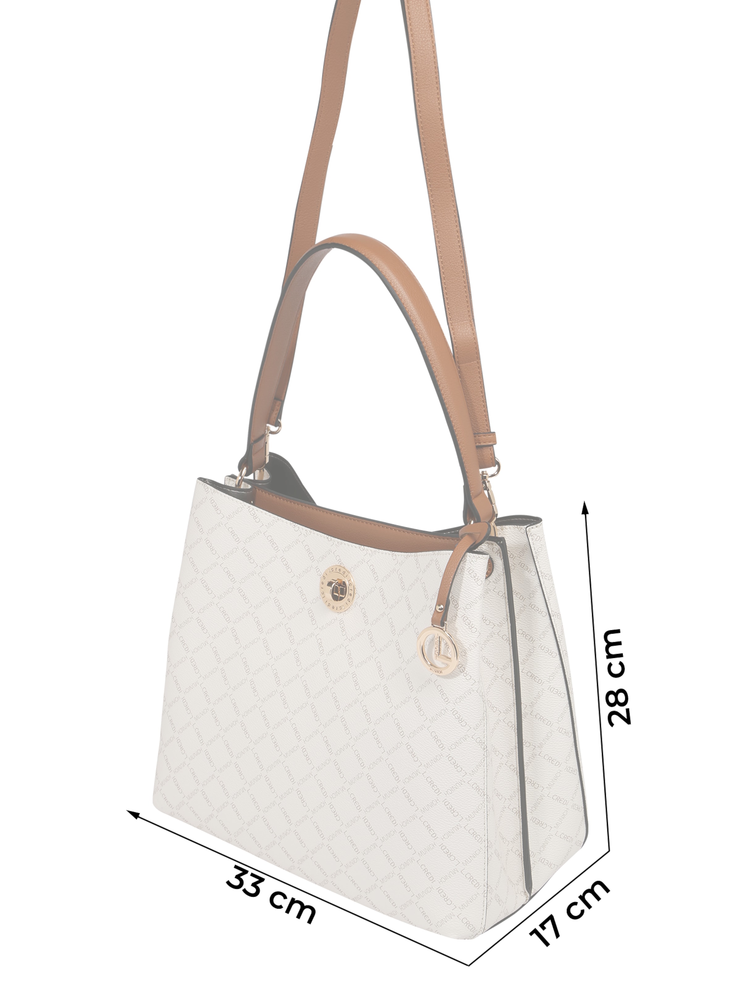 Sac à bandoulière 'Filiberta' L.CREDI en blanc