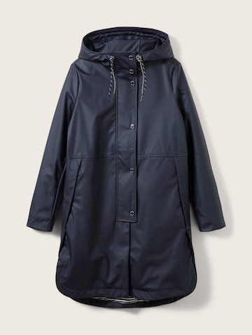 TOM TAILOR Raincoat in Blue: front