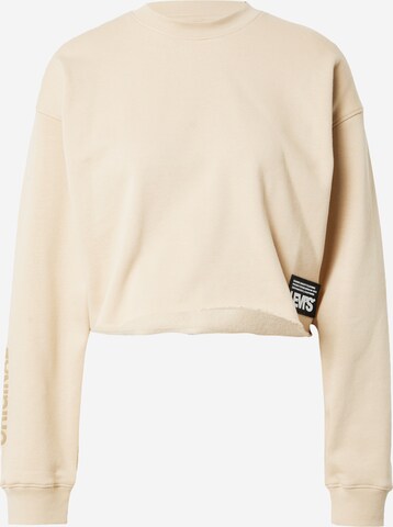 LEVI'S ® Sweatshirt 'GR Carla Raw Cut Crew' i beige: forside