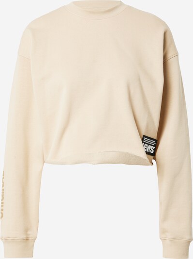 LEVI'S ® Sweatshirt 'GR Carla Raw Cut Crew' i camel / sand / svart / vit, Produktvy