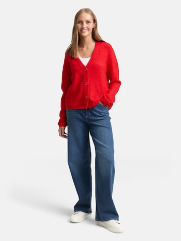 TOM TAILOR DENIM Strickjacke in Rot