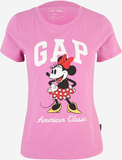 Gap Petite Majica 'DISLOGO FAM' u žuta / roza / crna / bijela, Pregled proizvoda