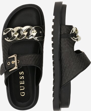 Saboți 'FATEMAN' de la GUESS pe negru