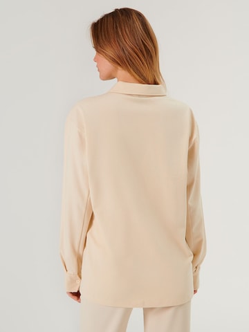 ABOUT YOU x Swalina&Linus Shirt 'Taha' (GOTS) in Beige