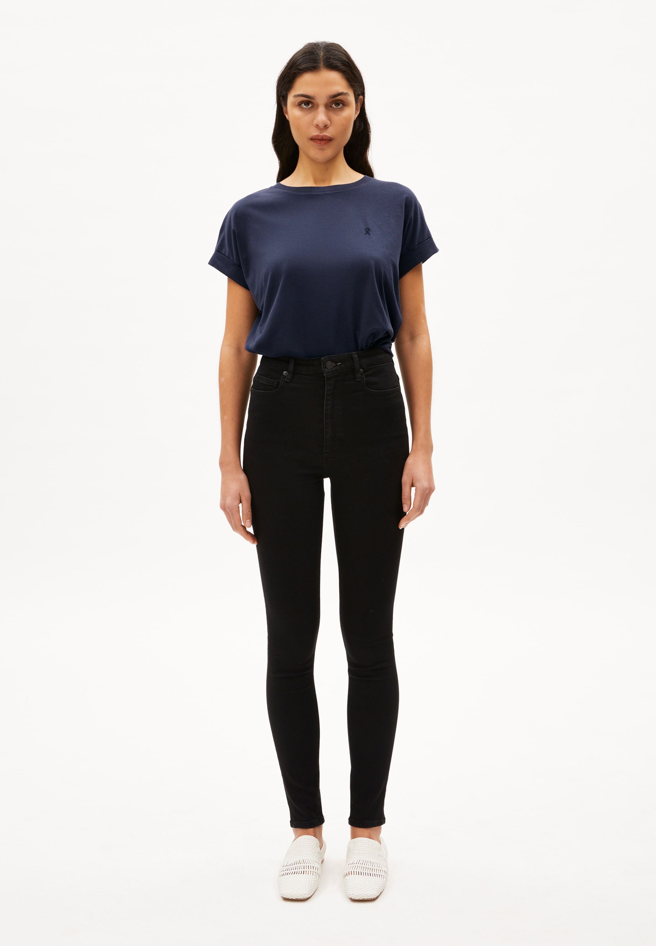ARMEDANGELS Skinny Jeans 'Ingaa' in Black: front