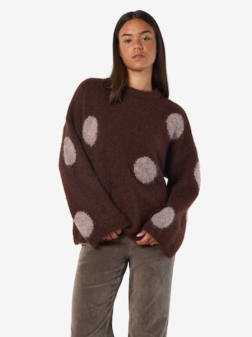 Pull-over oversize 'SUTTON ' Noisy may en marron