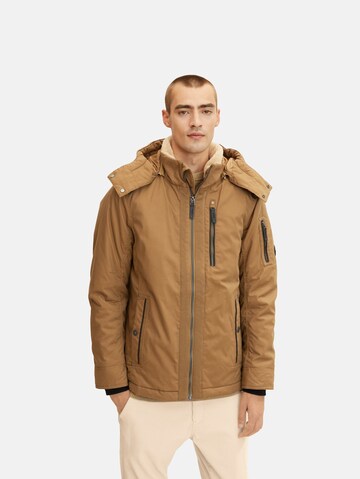 TOM TAILOR Winter Jacket in Brown: front