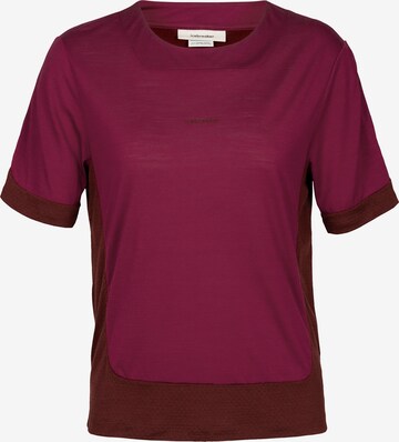 ICEBREAKER Performance shirt 'ZoneKnit' in Pink: front