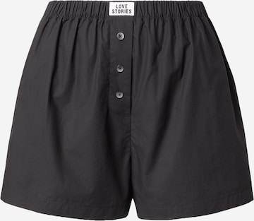 LOVE Stories Regular Housut 'JAMES' värissä musta: etupuoli