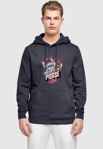 ABSOLUTE CULT Sweatshirt 'Tom And Jerry - Posse Cat' in Blue: front