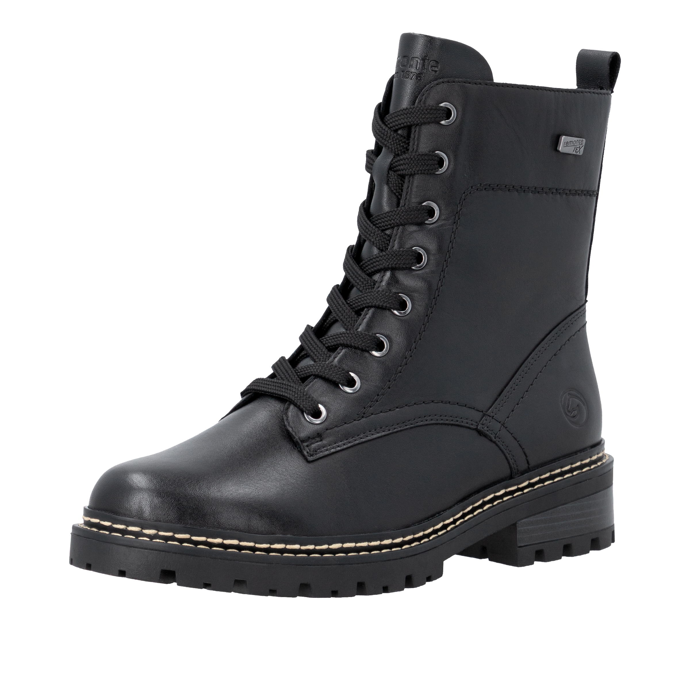 Bottines à lacets REMONTE en noir : devant