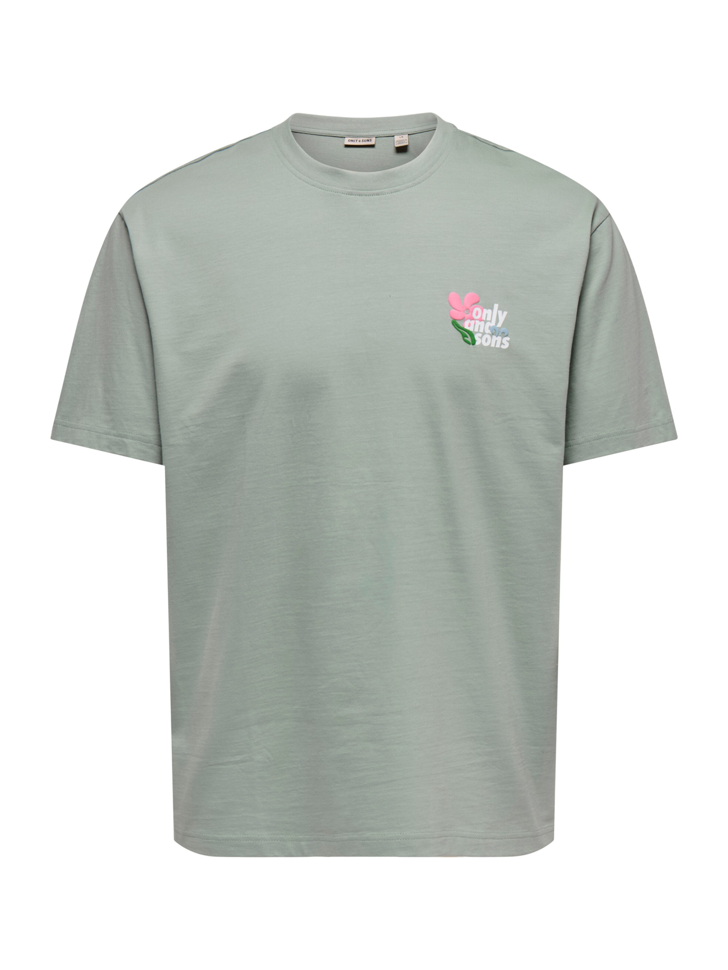 Tricou 'ONSFLEURI' de la Only & Sons pe verde: față