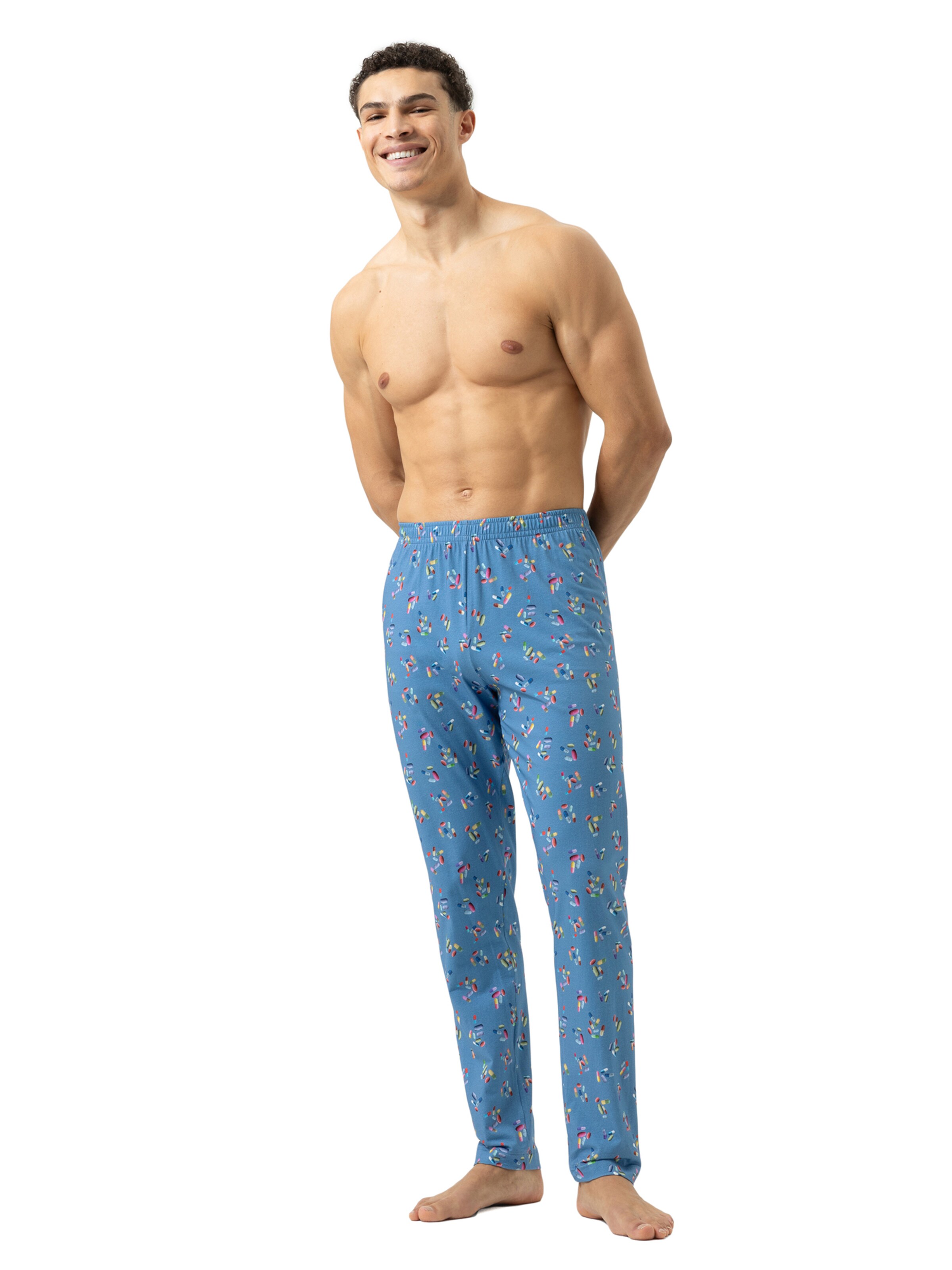 Pantalon de pyjama 'Colorful Pills' Mey en bleu : devant